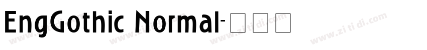 EngGothic Normal字体转换